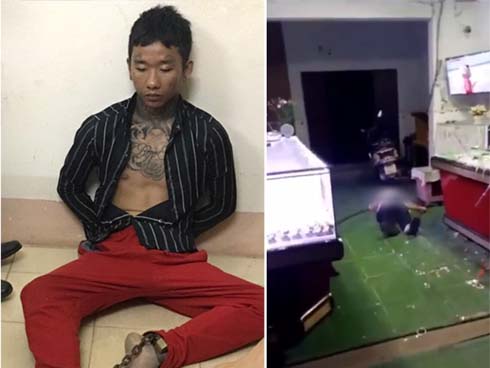 Hai thanh niên dùng búa, mã tấu và bình xịt hơi cay cướp tiệm vàng ở Sài Gòn-2