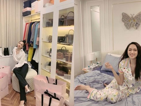 Căn hộ sang trọng, chứa nhiều hàng hiệu của Hương Giang