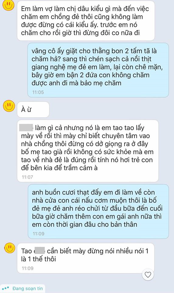 Chăm 2 con còn phải lo cho em chồng đẻ, cô vợ lên tiếng than thở thì bị chồng mắng thẳng mặt-1