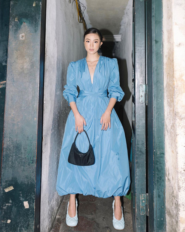 Chi Pu khoe đường cong S-line với đầm bó sát - Min hack tuổi với công thức mix đồ nữ sinh-7