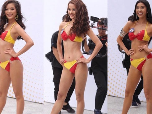 Hoàng Thùy nổi bật lấn án dàn thí sinh Hoa hậu Hoàn vũ 2019-19