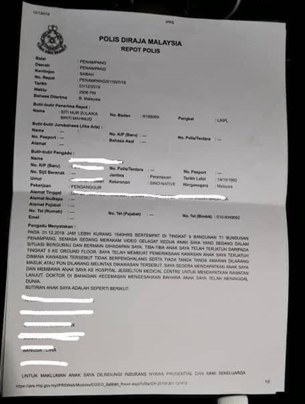 Bé gái tử vong thương tâm sau khi ngã xuống lỗ hổng trên cây cầu của tòa nhà 5 tầng-4