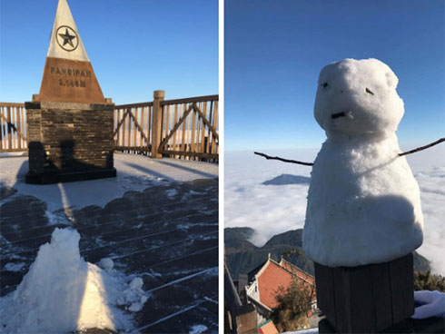 Trầm trồ trước khung cảnh băng tuyết tuyệt đẹp bao phủ chùa Đồng trên đỉnh non thiêng Yên Tử-8