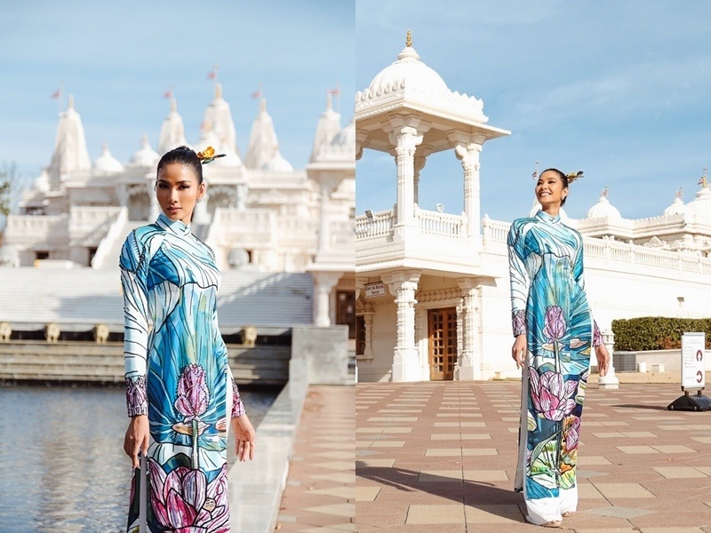 Hoàng Thùy nổi bật lấn án dàn thí sinh Hoa hậu Hoàn vũ 2019-2