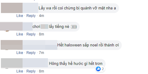 Hình ảnh những người bôi mặt đen đang gây hoang mang dư luận thì tình tin đồn” của Ninh Dương Lan Ngọc - Chi Dân lại xem như trò đùa vui-2