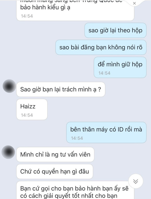 Hà Nội: Khách hàng bức xúc vì shop yêu cầu tìm lại vỏ hộp” khi đi bảo hành vòng đeo tay thông minh bị lỗi-5