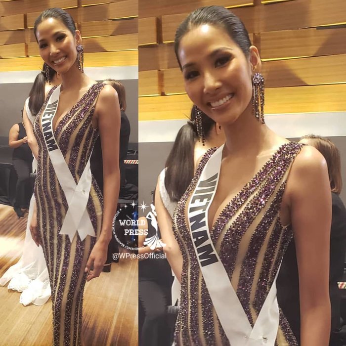 Hoàng Thùy trả lời thông minh khi bị truyền thông quốc tế soi từng cen-ti-met chiếc váy tím lấp lánh-4