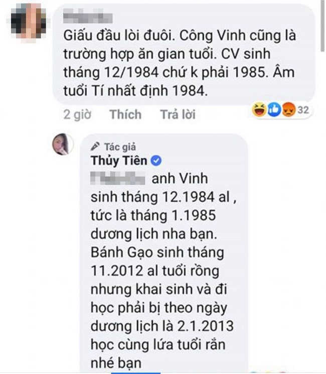 Công Vinh bị mỉa mai chuyện khai gian tuổi, Thủy Tiên xù lông đáp trả bảo vệ chồng-2