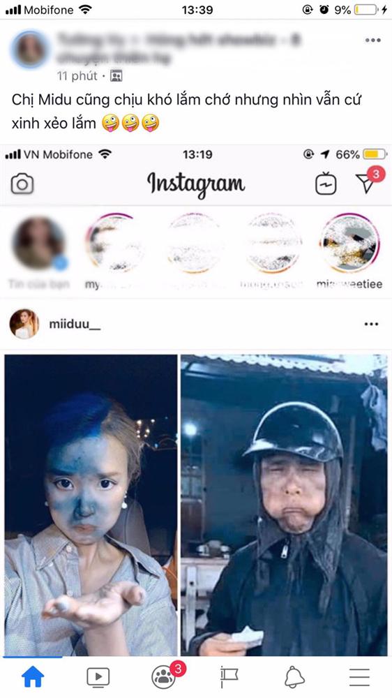 Dân mạng cãi nhau kịch liệt khi thấy ảnh Midu cosplay nhân vật cầm đầu gà: Là tài khoản fake hại Midu hay do cô nàng cũng giỡn quá đà?-1