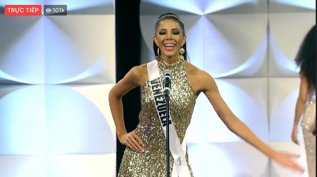 Hoàng Thùy chốt sổ vòng thi dạ hội với váy xuyên thấu gợi cảm trong đêm bán kết Miss Universe, lập tức được dự đoán Top 10!-9