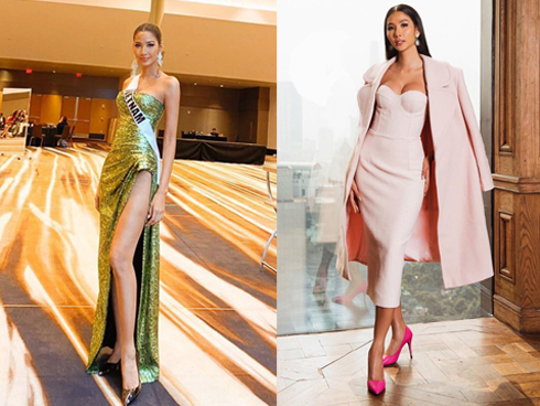 Trang phục dạ hội lấy cảm hứng từ giọt hoa tuyết của Hoàng Thuỳ tại Miss Universe 2019-7