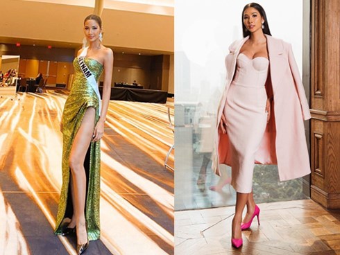 Hoàng Thùy tại Miss Universe 2019: Trang phục đầu tư đã đành, giày cao gót cũng chưa đôi nào đi lại lần 2 kể từ khi sang Mỹ