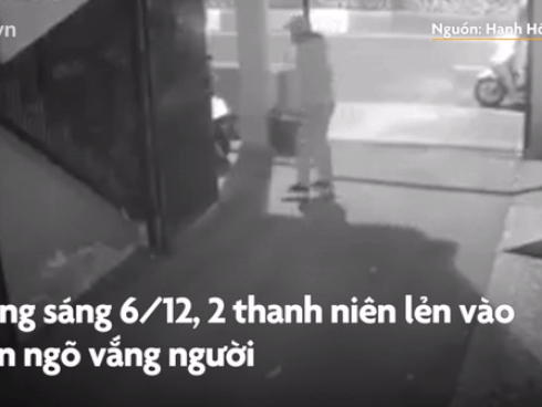 Ngủ không đóng cổng, chủ nhà bị trộm SH trong tích tắc