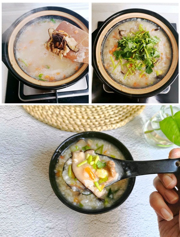 Tuần nào tôi cũng phải nấu một nồi cháo gà nấm vì vừa ngon vừa bổ, mùa đông ăn hợp vô cùng-5