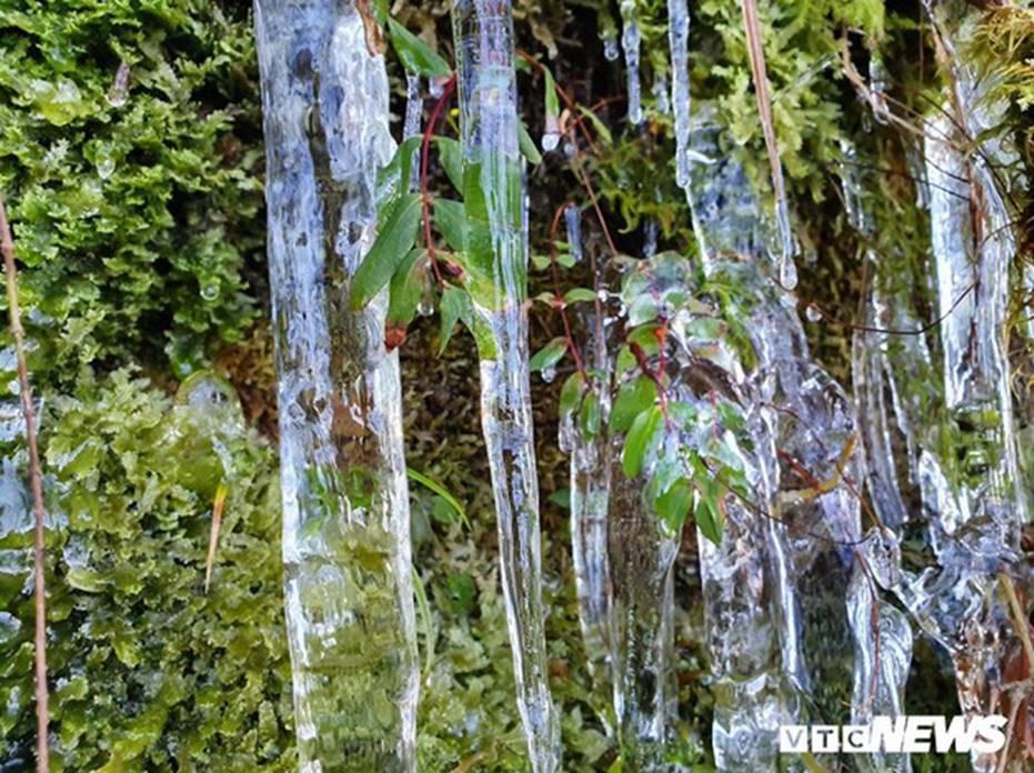 Băng giá phủ trắng đỉnh Chiêu Lầu Thi, du khách nô nức rủ nhau check in-4