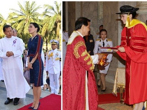 Hoàng hậu Thái Lan rạng rỡ đi dự sự kiện một mình và nhận bằng Tiến sĩ danh dự, vị thế ngày càng vững chắc