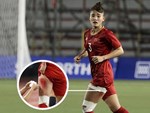 Em gái ngôi sao tuyển Thái Lan đánh đầu kiến tạo như Văn Hậu cho nữ cầu thủ Việt Nam đánh đầu tung lưới đội nhà-9