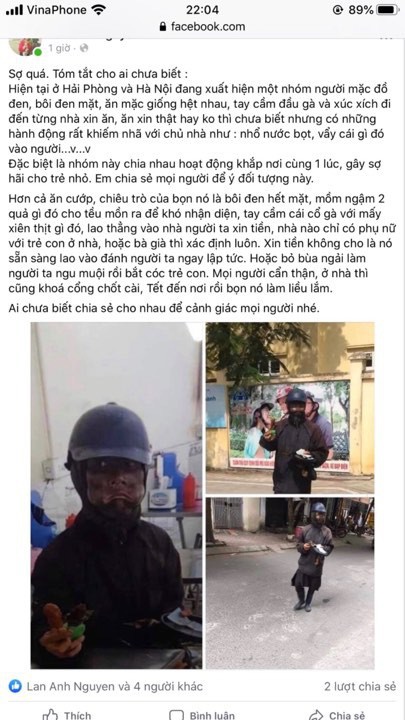 Giáo viên, học sinh lo lắng về ăn mày mặt đen cầm đầu gà gây náo loạn-1