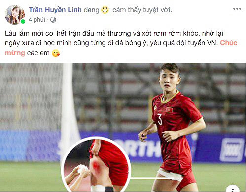 Cộng đồng mạng vỡ òa trước chiến thắng quá tuyệt vời của đội tuyển quốc gia nữ Việt Nam, ai cũng khóc vì hạnh phúc tự hào-3