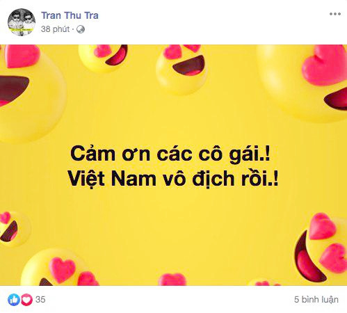 Cộng đồng mạng vỡ òa trước chiến thắng quá tuyệt vời của đội tuyển quốc gia nữ Việt Nam, ai cũng khóc vì hạnh phúc tự hào-7