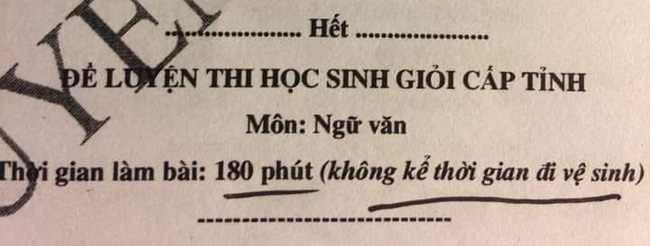 Đề luyện thi học sinh giỏi cấp tỉnh mà thầy cô xem như trò đùa, thả nhẹ 1 dòng khiến học sinh cười lăn cười bò-1