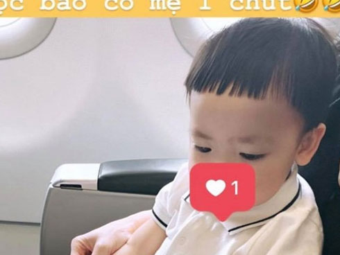 Không còn giấu giếm, Á hậu Tú Anh chính thức công khai gương mặt của con trai-4