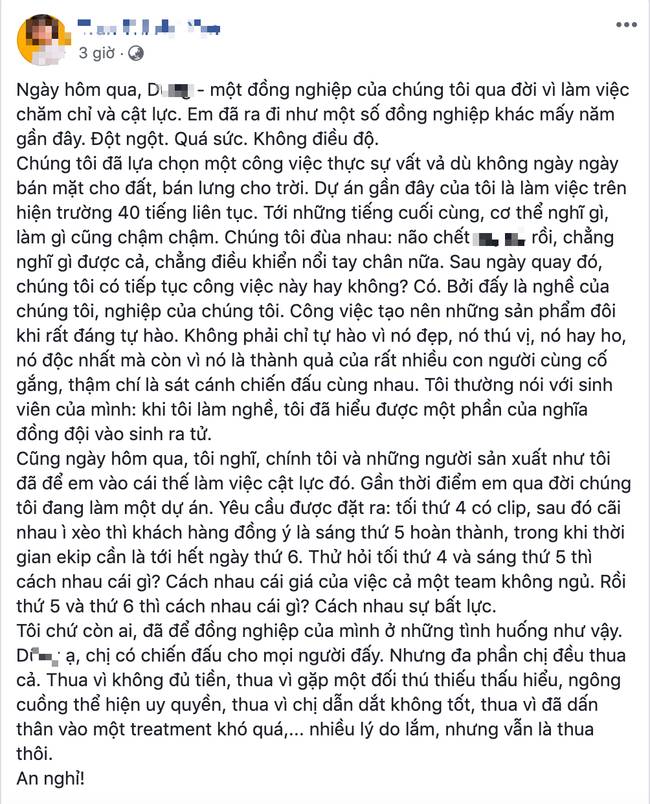Từ chuyện nhân sự ngành truyền thông Việt Nam đột tử vì làm việc quá sức đến những áp lực đẩy dân công sở đến tận cùng mỏi mệt-1