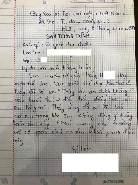 Giáo viên bị tố bóp má nữ sinh, nói thầy tán em được không-1