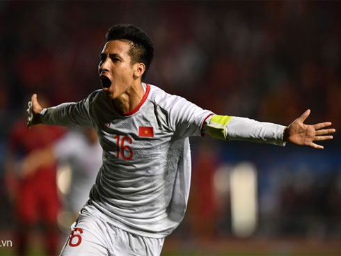 Video: Văn Hậu nâng tỷ số lên 3-0 cho U22 Việt Nam-1