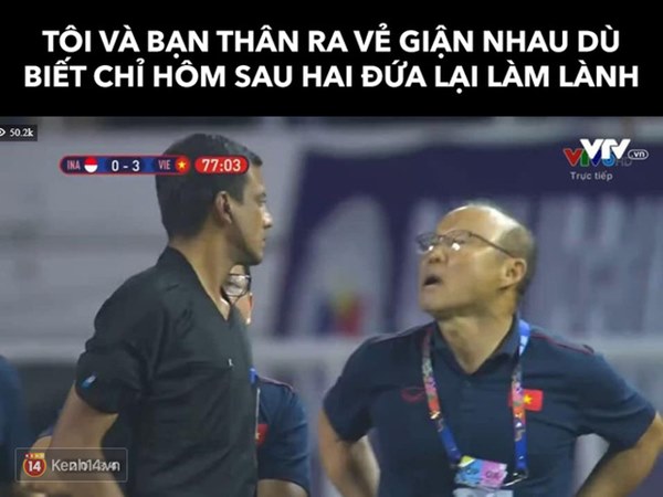 Hình ảnh thầy Park cà khịa trọng tài là nguồn cảm hứng chế ảnh lớn nhất đêm nay-10