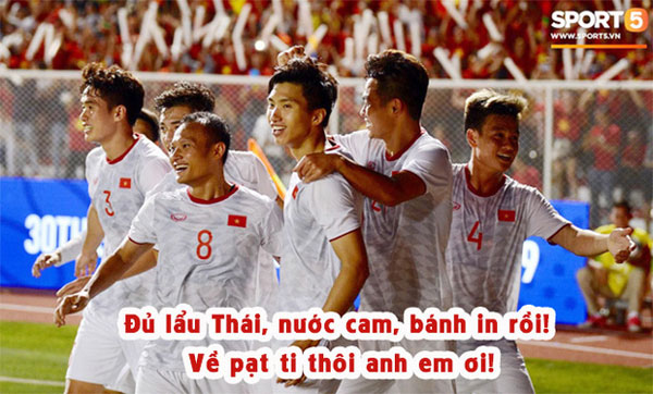 Loạt ảnh chế hành trình đến HCV của đội tuyển Việt Nam: sao nhìn đâu cũng thấy đồ ăn là như nào?-6