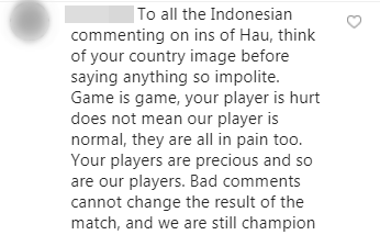 Đăng ảnh ăn mừng chiến thắng trên Instagram, Đoàn Văn Hậu bị cổ động viên Indonesia tràn vào bình luận miệt thị, xúc phạm nặng nề-9