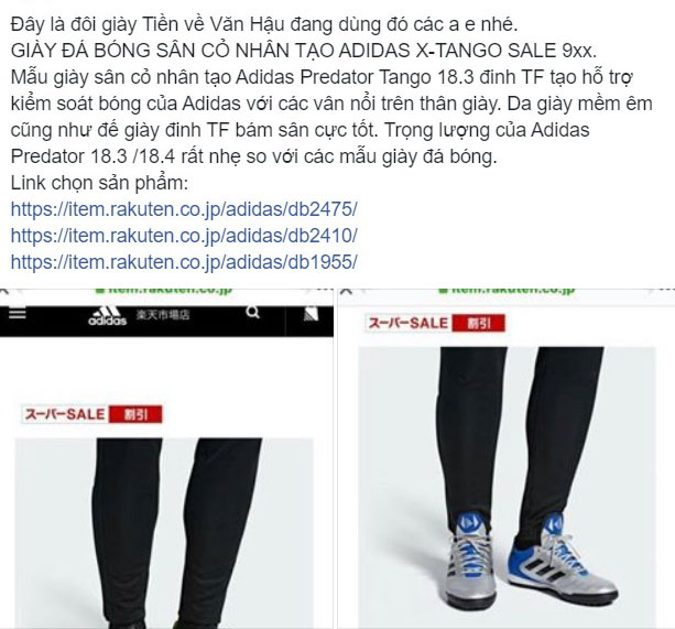 Giày của Đoàn Văn Hậu được dân tình săn lùng ráo riết, shop bán hàng online được dịp ăn nên làm ra-6