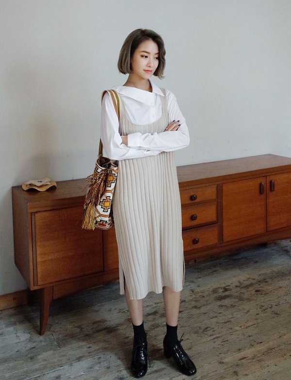 Mùa lạnh, đây là 4 gợi ý diện váy đi làm vừa ấm vừa xinh mà các nàng nên biết-9