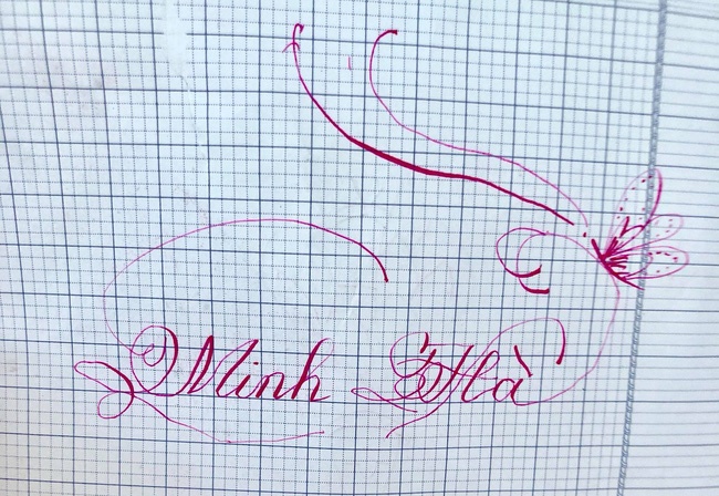 Biết cậu cả nhà Lý Hải - Minh Hà viết đẹp rồi, nhưng mới đi rèn chữ 1 buổi đã có thành quả thế này ai nấy sửng sốt-4