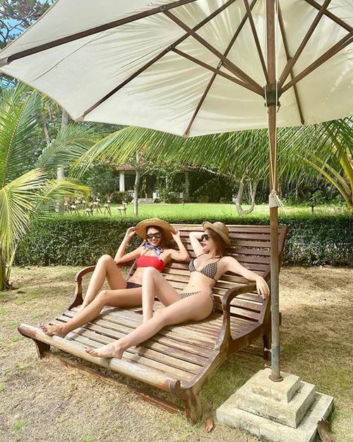 Tình cảm thắm nồng như Kỳ Duyên - Minh Triệu: một chiếc áo tắm cũng chia nhau mặc?-4