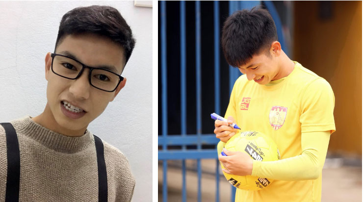 Trọng Hùng - visual mới của U22 Việt Nam lon ton đi xin cup vàng bằng giấy của fan: Đáng yêu quá là không được à nha-2