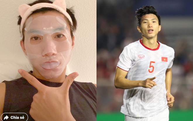 Bắt chước Duy Pinky, Văn Hậu cũng làm điệu đắp mặt nạ-1