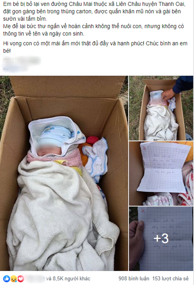 Bé gái sơ sinh bị bỏ rơi bên vệ đường, lời nhắn bên cạnh mới thật sự xót xa-1