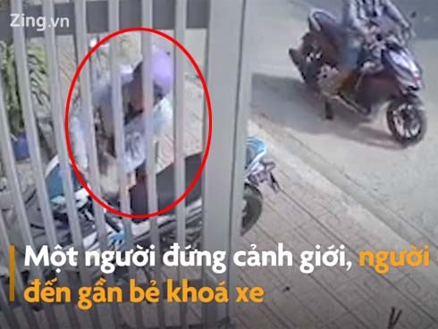 Nam thanh niên trộm xe bất thành vì bị chó rượt