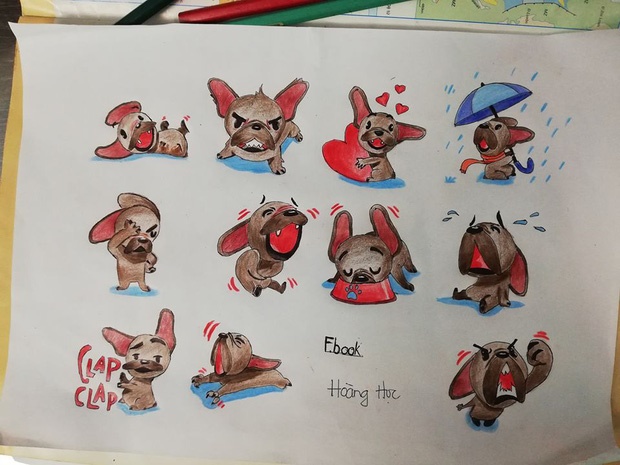 Quá rảnh rỗi trong giờ học, nam sinh vẽ tay loạt biểu tượng cảm xúc của Facebook trông còn chất hơn cả bản gốc-2