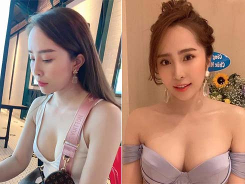 Quỳnh Nga diện đầm cúp ngực nóng bỏng khiến người xem nín thở vì sợ tụt-8