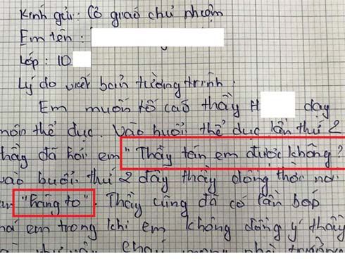 Kết luận vụ thầy giáo bị tố bóp má nữ sinh lớp 10 nói thầy tán em được không-2