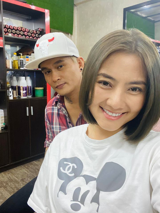 Sau khi bị bắt gặp ôm vai bá cổ trai lạ, Ngọc Lan tiếp tục có sự thay đổi táo bạo hơn-1