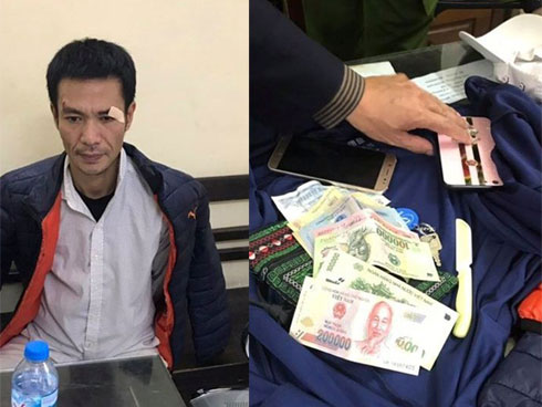 Tên trộm ngã sấp mặt khi đột nhập vào nhà dân-1