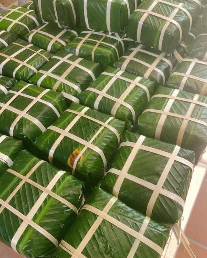 Gom cả tạ lợn, đông đá 3 tháng để Tết gói bánh chưng-3