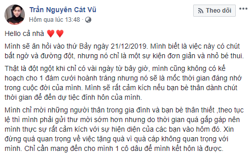 Thực hư tin đồn Tim và Trương Quỳnh Anh chuẩn bị làm đám hỏi vào cuối tuần sau, đáng chú ý nhất là yêu cầu về quà cáp-1