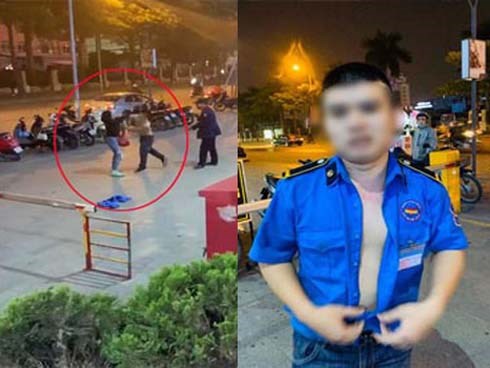 Người dân kể lại giây phút nam bảo vệ trung tâm thương mại cởi trần đấm liên tiếp vào một người phụ nữ giữa phố