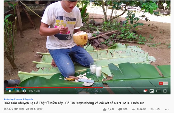 Kỳ lạ dừa sữa độc lạ nhất miền Tây” đang gây tranh cãi kịch liệt: Là có thật hay chiêu trò câu view?-3