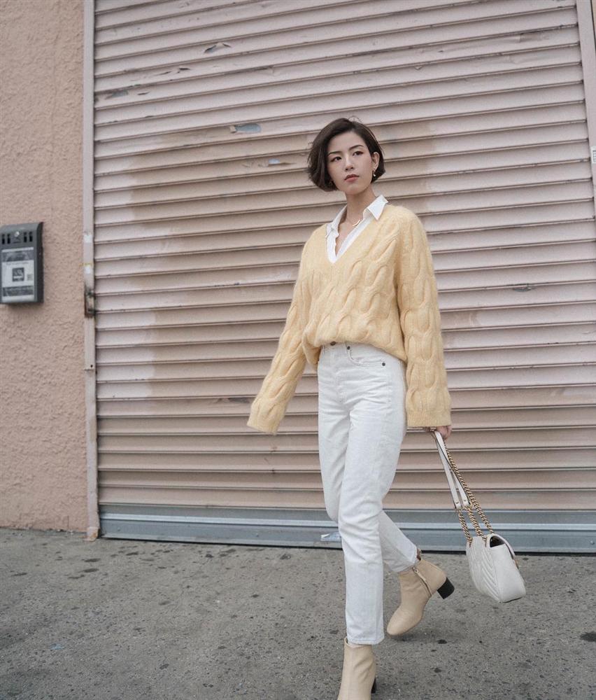 Diện áo len dáng rộng vẫn khoe được eo thon, hack dáng cực đỉnh chỉ bằng một thao tác đơn giản-7